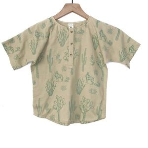 KATE QUINN Desert Coyote Organic Cotton Top NWT 6Y